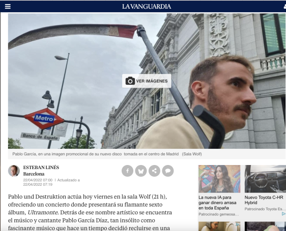 La vanguardia Pablo und Destruktion